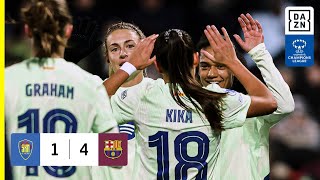 HIGHLIGHTS  SKN StPölten vs FC Barcelona  UEFA Womens Champions League 202425 Español [upl. by Annonyw]