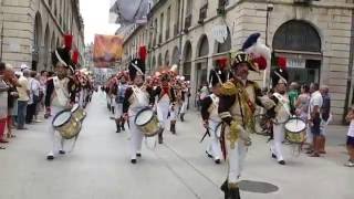 Garde Impériale de Dijon  fêtes de la vigne aout 2016 [upl. by Wiedmann]