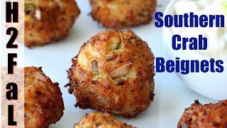 Cajun Cuisine  SOUTHERN CRAB BEIGNETS  How To Feed a Loon [upl. by Aizahs743]