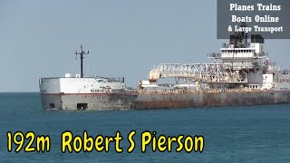 192m Robert S Pierson Cargo Ship In St Clair River [upl. by Notterb]