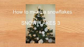 How to make a snowflake  3 Parchment art 6 [upl. by Shaikh]