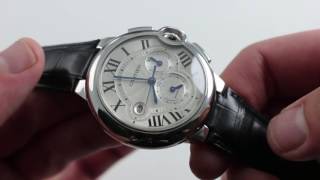 Cartier Ballon Bleu Chronograph XL W6920003 Luxury Watch Review [upl. by Ikkaj]