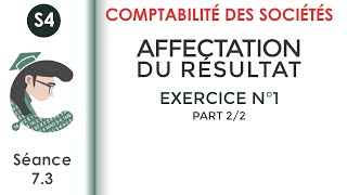 Affectation des résultats Exercice corrigé N°1 22 LaComptabilitédessociétés [upl. by Rik]