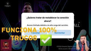 TRUCOS DE COMO ENTRAR EN TU SERVIDOR EN EN EFOOTBALL 2024 MOBILE ACCESO LIMITADO 100✅️ [upl. by Pena952]