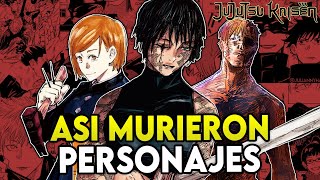 ⚡¿Como Murio Cada Personaje de Jujutsu Kaisen  Las Muertes de Shibuya [upl. by Sudnak]