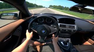 2010 BMW 6 Series E63 635d 286 Hp POV Test Drive DRIVEWAVE1 [upl. by Ahsennek]