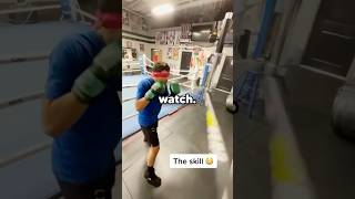 Amazing skill at boxing while blindfolded shorts boxing [upl. by Fulmer523]