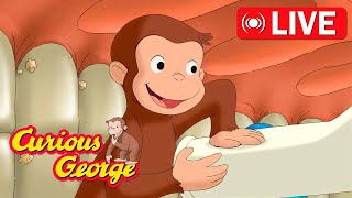 🔴 LIVE Curious George Full Episodes 🐵 Help George Clean his Teeth 🦷 Kids Cartoon 🐵 Kids Movies [upl. by Leah]