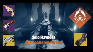 Destiny 2 The Final Shape Solo Flawless The Shattered Throne  Prismatic Warlock [upl. by Ocirederf]