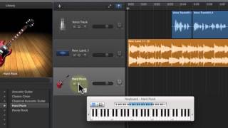 Garageband 10 Tutorial part 6 Creating a Software Instrument Track [upl. by Annaoy249]