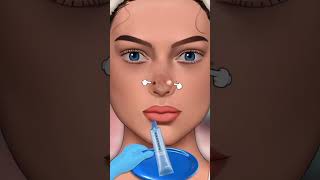 Asmr nose piercing infection treatment shorts animation skincare transformation [upl. by Okin]