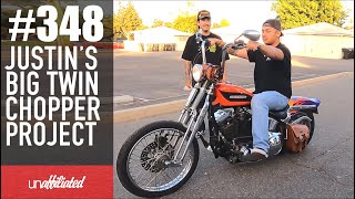 348  Justins Big Twin Chopper Project [upl. by Aisan]