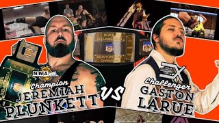 GNPWUPROAR NWA MidAmerican Championship Gaston LaRue vs Jeremiah Plunkett [upl. by Patience]