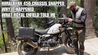 Why Did Himalayan 450 Chassis Break What I Learnt From Royal Enfield [upl. by Yebot734]