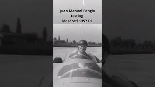 Juan Manuel Fangio pushing the limits in the iconic Maserati 1957 F1 f1history [upl. by Toddie632]