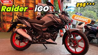 New Launch TVS Raider 125 iGo Nardo Grey Colour Review  New Updates  On Road Price  Exhaust Note [upl. by Lenni830]