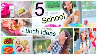 5 Healthy Back To School Lunch Ideas [upl. by Yuh721]