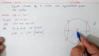 Chapter10 Theorem106 Circles  Ncert Maths Class 9  Cbse [upl. by Teevens380]