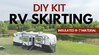 EASY DIY RV Skirting Complete Installation Guide [upl. by Ydner]