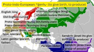 IndoEuropean Connections In Maps Cognates And Loanwords [upl. by Suhsoj]