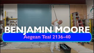 213640 Aegean Teal  2021 Color Of The Year From Benjamin Moore [upl. by Marx606]