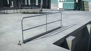 Anchor Base Install w Cart  Hilmerson Safety Rail System™ [upl. by Raf175]