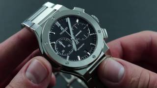 Hublot Classic Fusion Chronograph Titanium 520NX1170NX Functions amp Care [upl. by Iadrahs475]