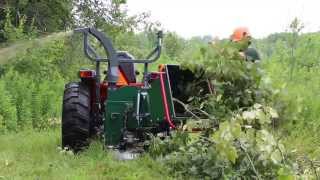 Woodland Mills WC88 8quot PTO Wood Chipper In Action [upl. by Cuda165]