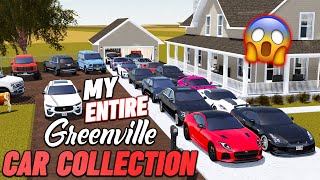 MY ENTIRE GREENVILLE CAR COLLECTION  ROBLOX  Greenville [upl. by Patrizius91]