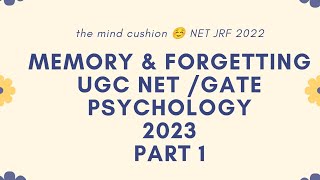 Types of memory Atkinson Shiffrin model of memory in psychology NTA UGC NETGATESET PART 1 [upl. by Averil345]