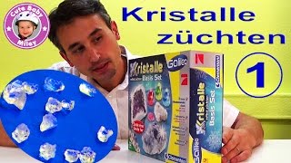 Kristalle selbst züchten Basis Set Galileo Pro7 Clementoni Test Experiment Teil 1  Kinderkanal [upl. by Mandell948]