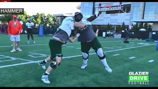 Offensive Line Gap Scheme Drills [upl. by Hubbard]