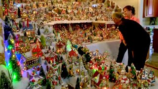 Livermore Couple Builds Christmas Village Inside Their Home [upl. by Nnylaf]