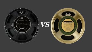 Eminence DV77 vs Celestion Greenback  Metal Speaker Comparison [upl. by Yenttihw]