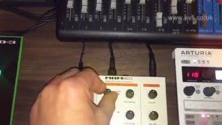 Arturia Beatstep Pro midi sync controlling TR8 TB3 MB33 Retro Microbrute [upl. by Engelhart293]