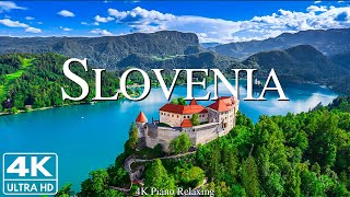 FLYING OVER SLOVENIA 4K UHD  Relaxing Music Along With Beautiful Nature Videos  4K Video HD [upl. by Gawen]