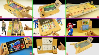 10 Amazing Cardboard Games Compilation [upl. by Annail]