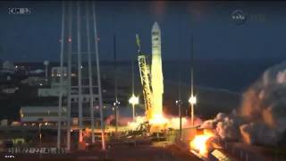 NASA Antares Rocket Explosion HD FULL [upl. by Sprage]