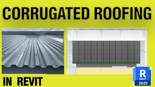 Corrugated Gable Roofing  Tutorial Revit 2023 [upl. by Leggett215]