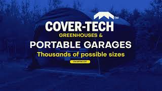 PORTABLE GARAGES amp GREENHOUSES  COVER  TECH INC [upl. by Byler25]