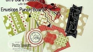 Stampin Up Envelope Punch Board Gift Card Holders [upl. by Jacquelin440]