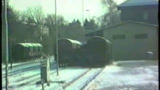 DBGüterbahnhof 1987 in der quotFlächequotStückgutbahnhof Eggenfelden Dez1987 [upl. by Nehtanoj]