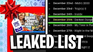 Epic Games Mystery FREE Games Leaked Christmas Giveaway 2022 [upl. by Id963]