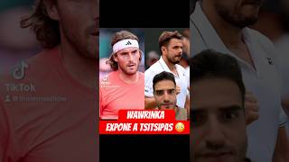 WAWRINKA EXPONE A TSITSIPAS 😳 tenis tsitsipas wawrinka atpfinals [upl. by Stanzel]