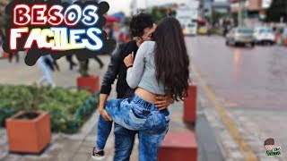 BESOS fáciles a Colombianas Broma Kissing Prank ❤ [upl. by Keifer]