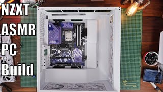 NZXT H7 Flow RGB 2024 ASMR PC build [upl. by Nrojb121]