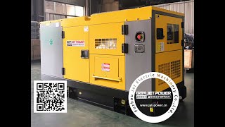 YUNNEI engine power water cooled super silent diesel generator set for hospitalschoolmall [upl. by Petes]