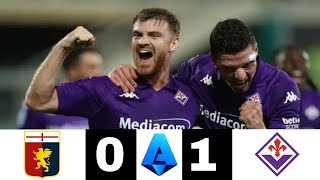 Genoa 01 Fiorentina Genoa vs Fiorentina All goals and highlights Serie A Liga Italia sportnews [upl. by Milo340]