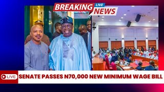 BREAKING Senate Passes N70000 New Minimum Wage Bill [upl. by Annayrb]