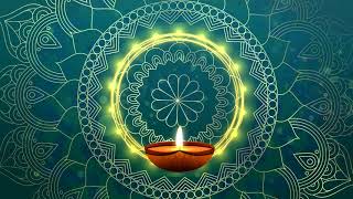 Mandala Animated Festival Motion Background Video  Diwali Motion Backdrop  diwali Diya background [upl. by Arocal]